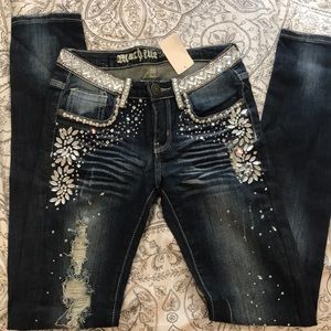 Crystal embellished Jeans